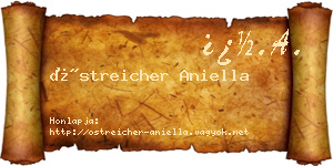 Östreicher Aniella névjegykártya